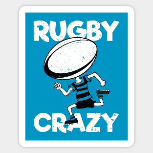 Kids Rugby Crazy Gift Sticker